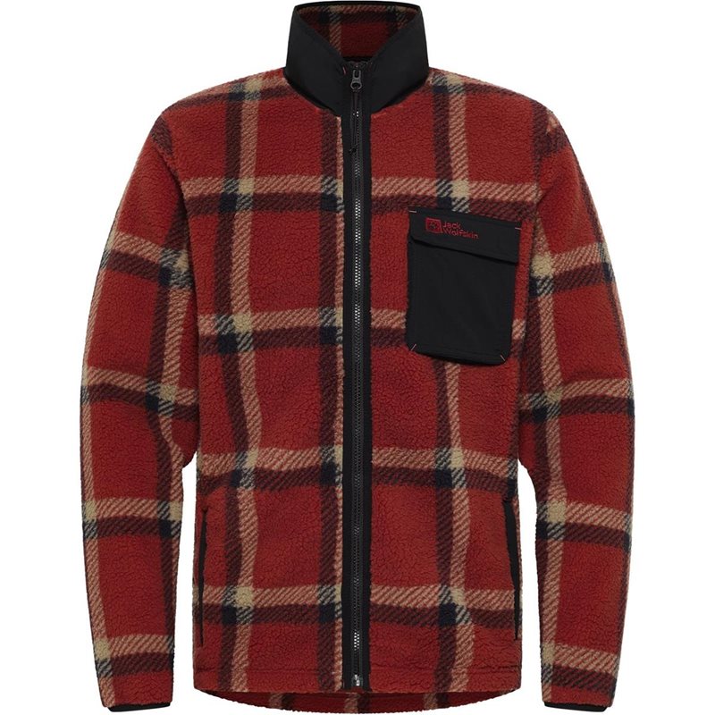 Jack Wolfskin Felslicht Check Jkt M Intense Rust Intense Rust S