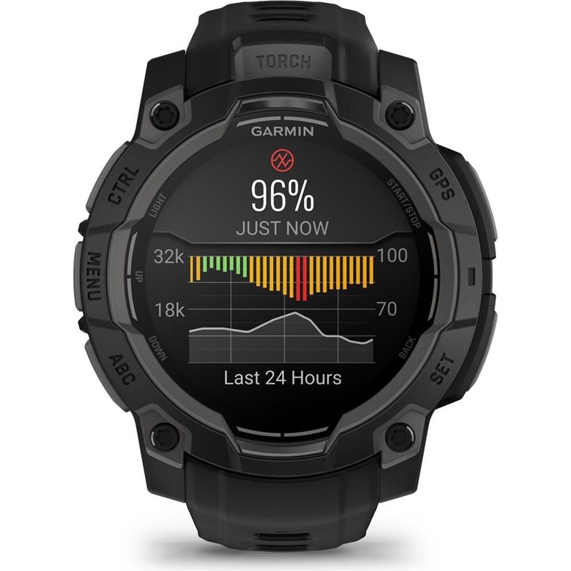 Garmin Instinct 3,45mm,AMOLED,Black Bezel with