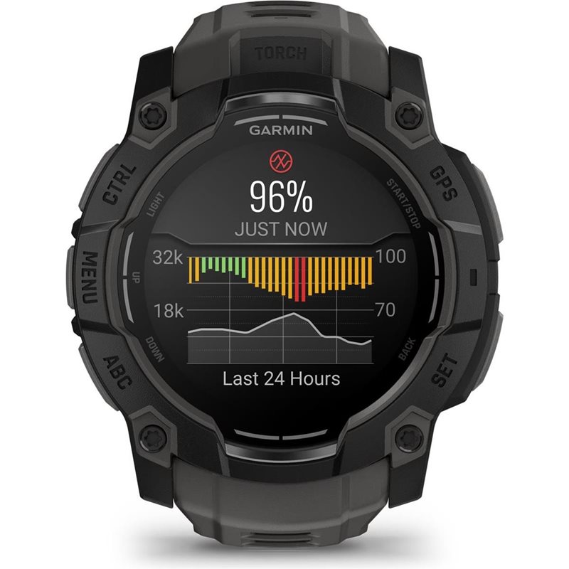 Garmin Instinct 3,50mm,AMOLED,Black Bezel with