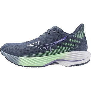 Mizuno Wave Rider 28 Dame Citadel/White/Neo Mint