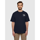 KnowledgeCotton Apparel Loose Fit Print T-Shirt Night Sky