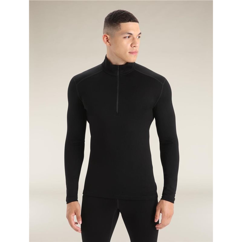 Alternativ bild 1 för Icebreaker M 260 Tech LS Half Zip Black