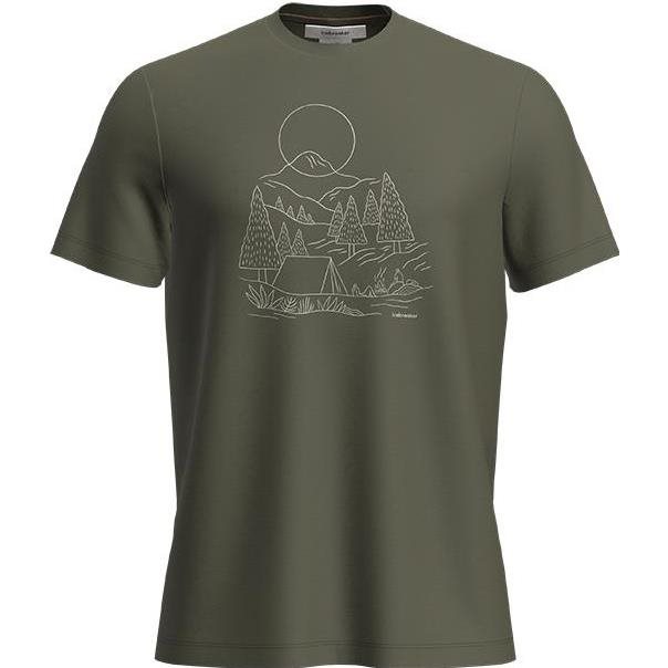 Icebreaker M Mer 150 Tech Lite III SS Tee Sunset Ca Loden Loden M