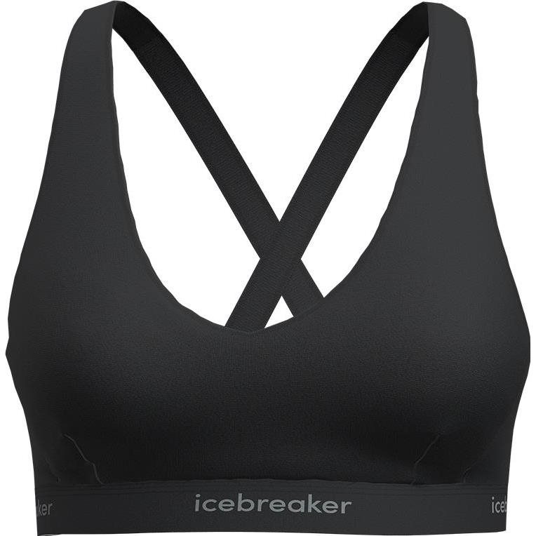 Icebreaker W Mer 125 Cool-Lite Sprite Racerback Bra Black Black S