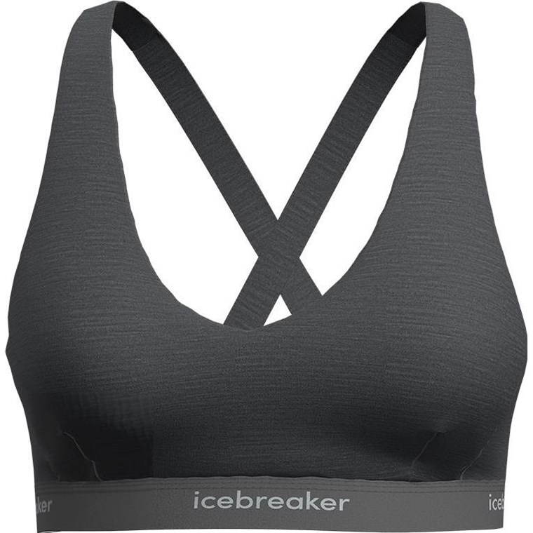 Icebreaker W Mer 125 Cool-Lite Sprite Racerback Bra Gritstone Hthr