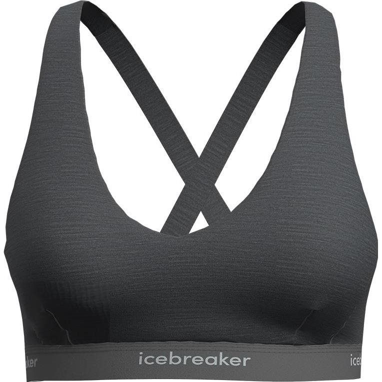 Icebreaker W Mer 125 Cool-Lite Sprite Racerback Bra Gritstone Hthr Gritstone Hthr S