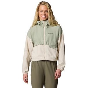 Columbia W Spire Valley Cropped Windbreaker Safari/Dark Stone