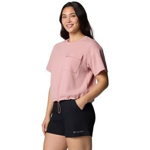 Columbia W Granite Point Knit SS Eraser Pink