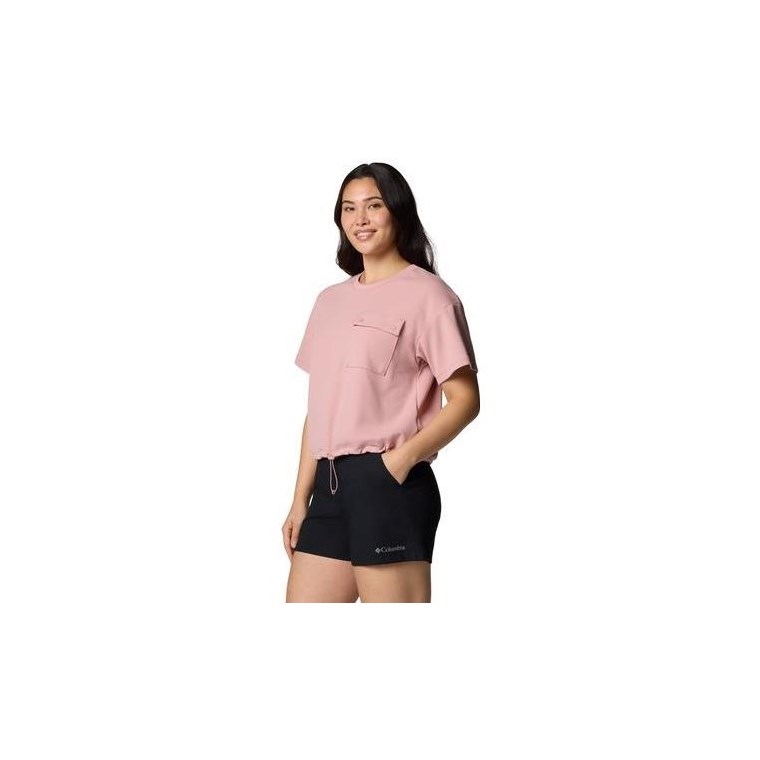 Columbia W Granite Point Knit SS Eraser Pink