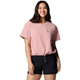 Columbia W Granite Point Knit SS Eraser Pink