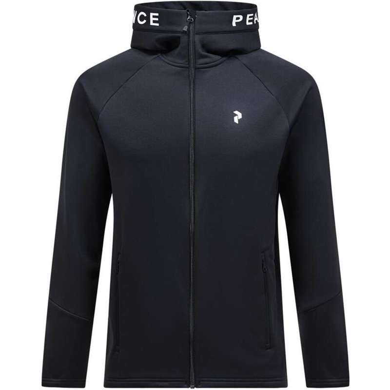 Peak Performance M Rider Zip Hood Black/Black