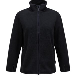Peak Performance W Pile Zip Jacket Black