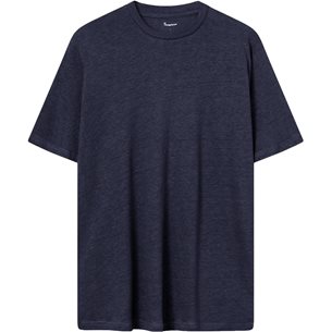 KnowledgeCotton Apparel Linen T-Shirt Total Eclipse