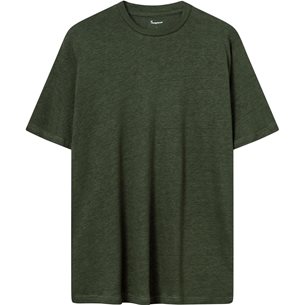 KnowledgeCotton Apparel Linen T-Shirt Forrest Night