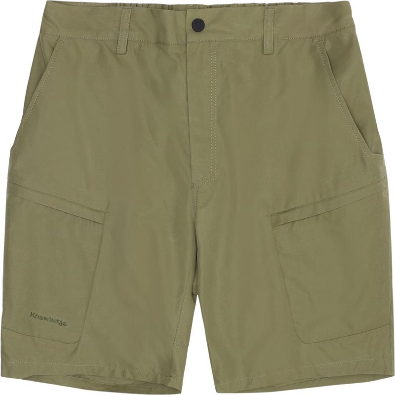 KnowledgeCotton Apparel Vent Canvas 200 Classic Shorts Burned Olive