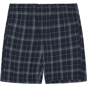 KnowledgeCotton Apparel Fig Checkered Shorts Blue Check