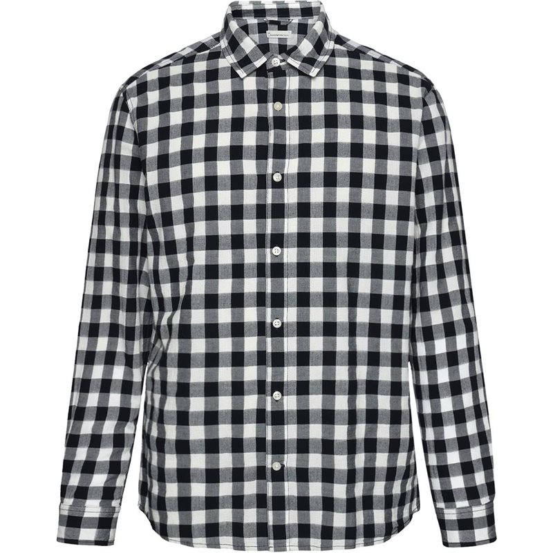 KnowledgeCotton Apparel Regular Checked Shirt Blue Check