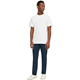 KnowledgeCotton Apparel LOKE badge tee - Regenerative Organic Certified Bright White