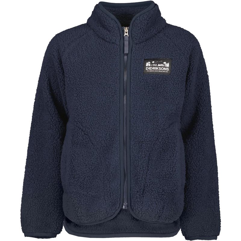Didriksons Gibbs Kids' Full-Zip Navy - 110 cl
