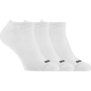 Bula 3Pk No Show Socks White