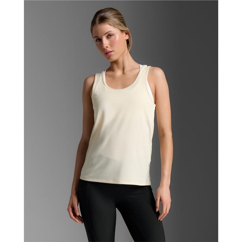 2XU Aero Singlet Pixel Lemon/White Reflective