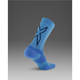 2XU Vectr Light CushionCrew Socks Azure Blue/Surf