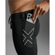 2XU Aero Mesh Compression Shorts Black/Silver Reflective