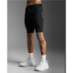 2XU Aero Mesh Compression Shorts Black/Silver Reflective