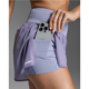 2XU Aero Hi-Rise 2-In-13 Inch Shorts Digital Lilac/White Reflective