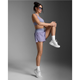 2XU Aero Hi-Rise 2-In-13 Inch Shorts Digital Lilac/White Reflective