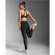 2XU Aero Mesh Hi-Rise Compression Tights Black/Silver Reflective