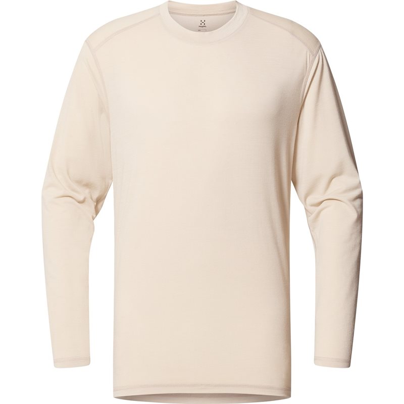 Haglöfs Kaise Wool LS Tee Miesten liitubeige - S