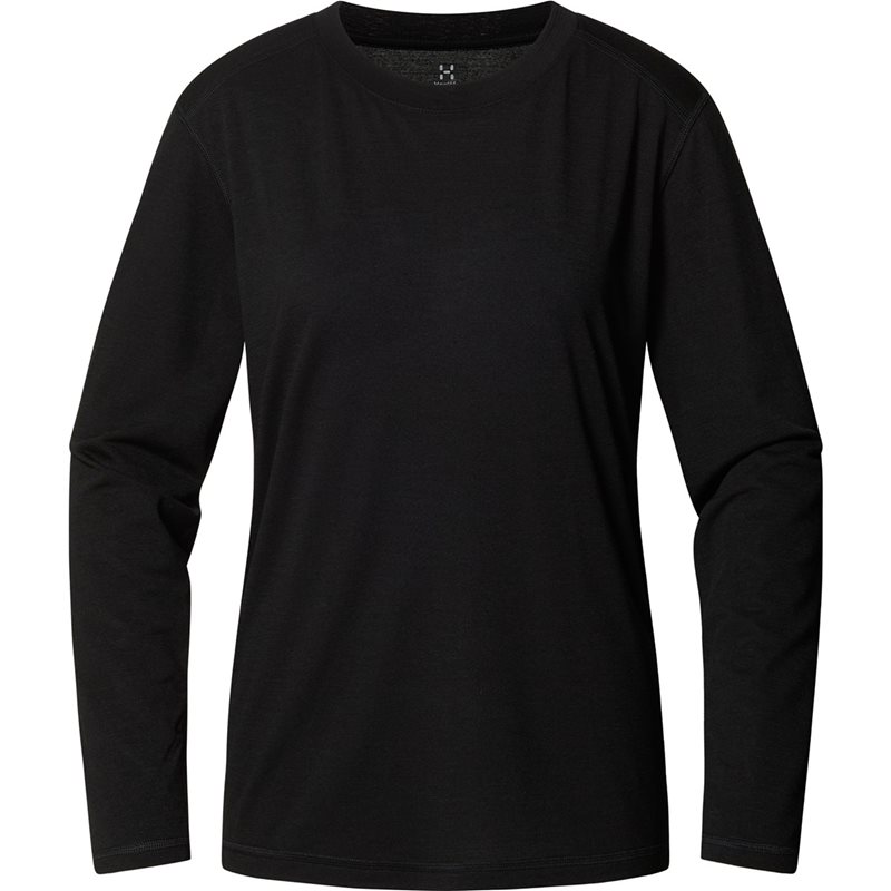 Haglöfs Kaise Wool LS Naisten T-paita True Black - M