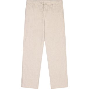 KnowledgeCotton Apparel Fig Loose Linen Pants Light Feather Gray