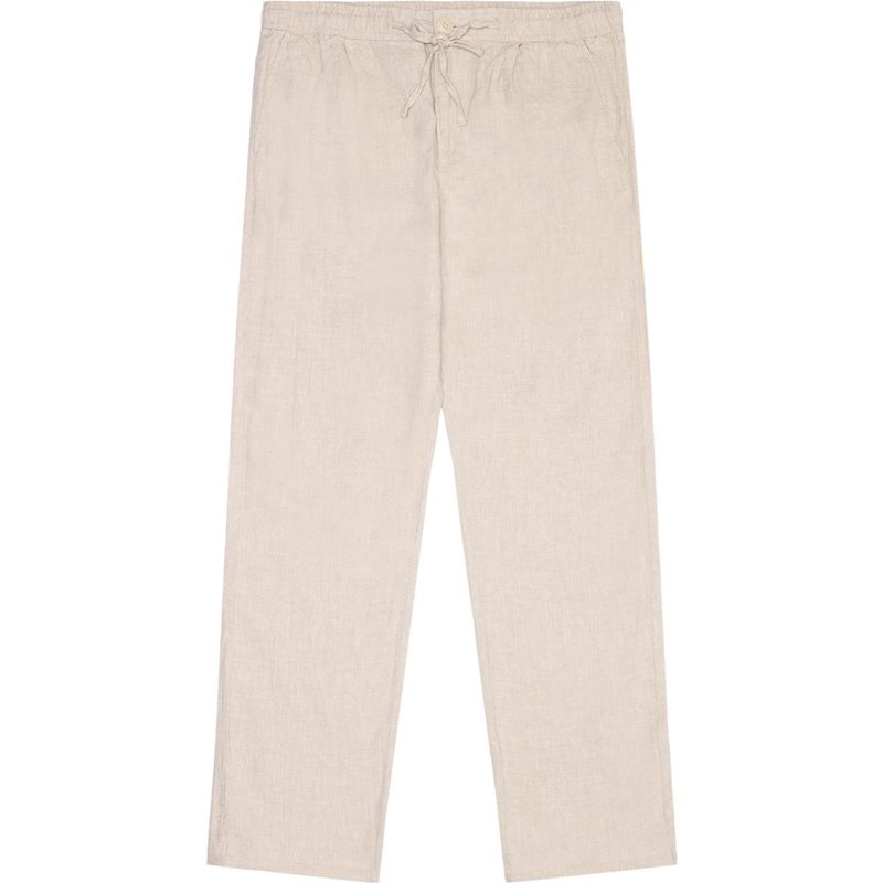 KnowledgeCotton Apparel Fig Loose Linen Pants Light Feather Gray