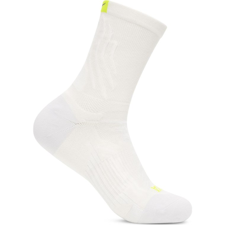 Hoka U Bondi 9 Crew Run Sock White