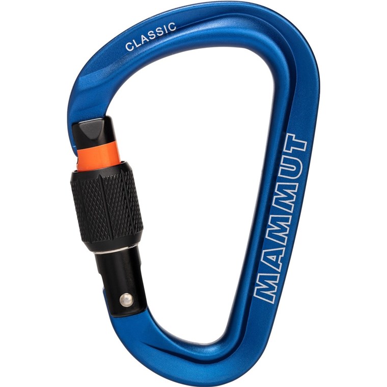 Moschettone HMS Mammut Crag Con Ghiera Screw Gate – Resistenza 25 KN – 80 G
