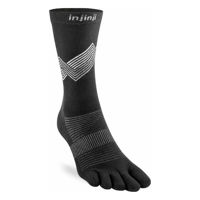 Injinji Run Lightweight Crew Black