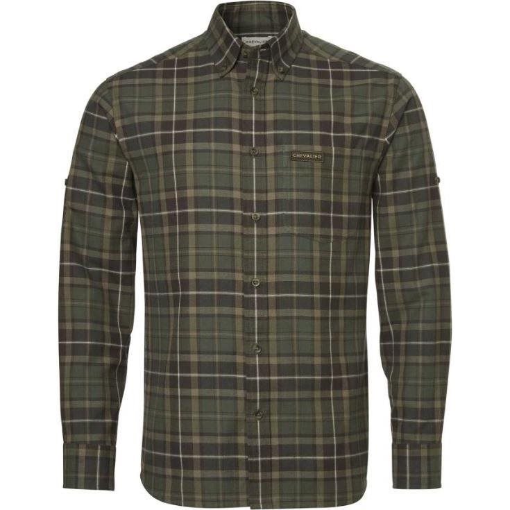 Chevalier Teal Light Flannel Shirt Men Hemlock Green Checked