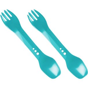 Lifeventure Ellipse Spork, 2-Pack Teal