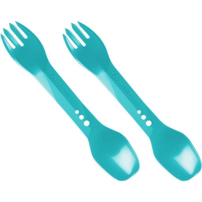Lifeventure Ellipse Spork, 2-Pack Teal