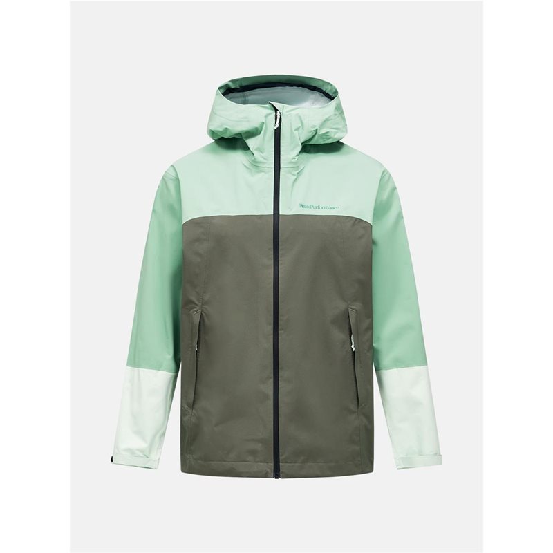 Peak Performance M Trail Hipe Shell Jacket Peppermint/Pine Needle