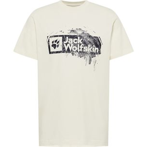 Jack Wolfskin Brand T M Wood Cotton White