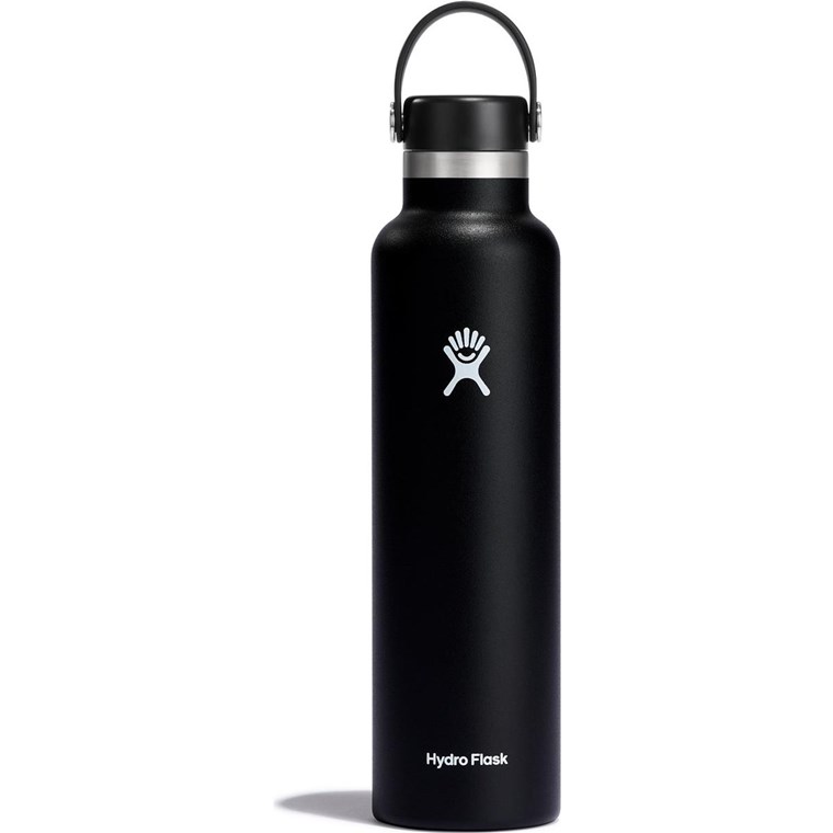 Hydro Flask Std Mouth Flex 24 Mouth Bottle with Standard Flex Cap 709ml Black