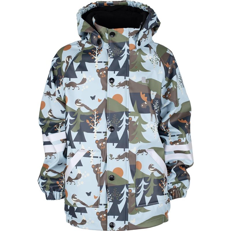 Lindberg Lekhyttan Rain Set. Fleece Lightblue/Brown