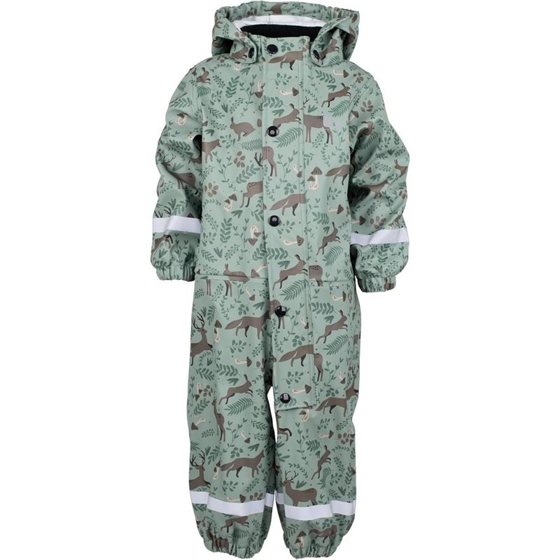 Produktfoto för Lindberg Vattholma Rain BabyOverall Green/Brown