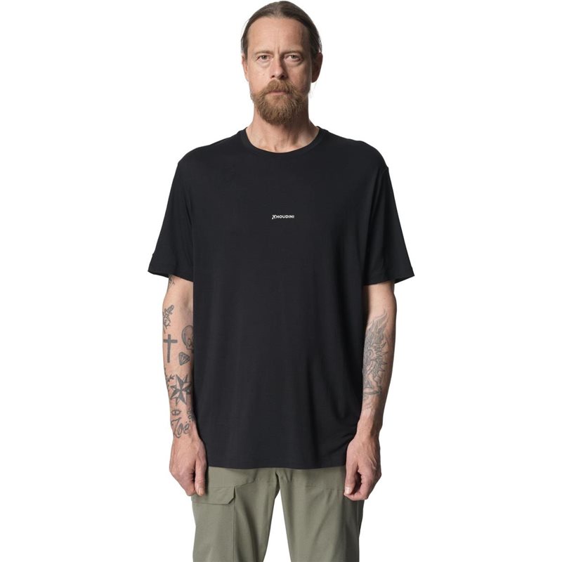Houdini M's Tree Message Tee True Black Houdini