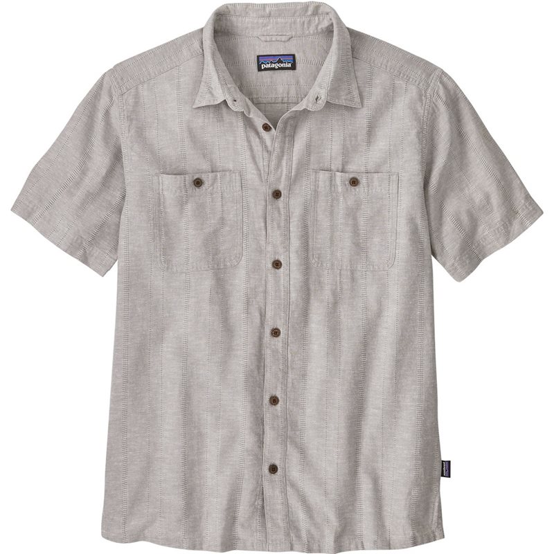Patagonia M's Back Step Shirt Swell Dobby-Salt Grey