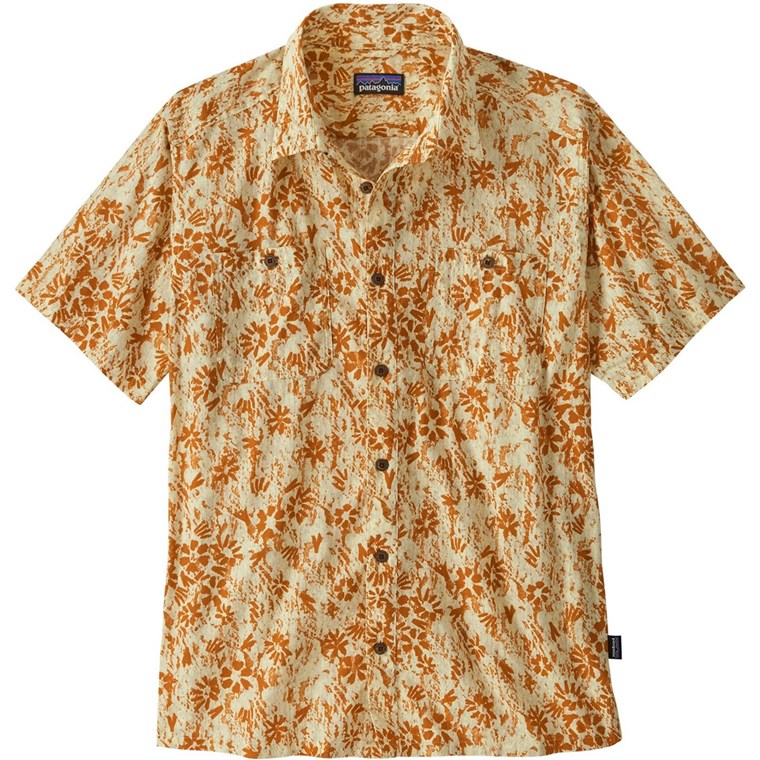 Patagonia M's Back Step Shirt Wildflower Pastel: Buttercup Yellow