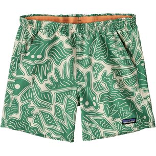 Patagonia W's Baggies Shorts - 5 in. Bees And Flowers: Heartleaf Green
